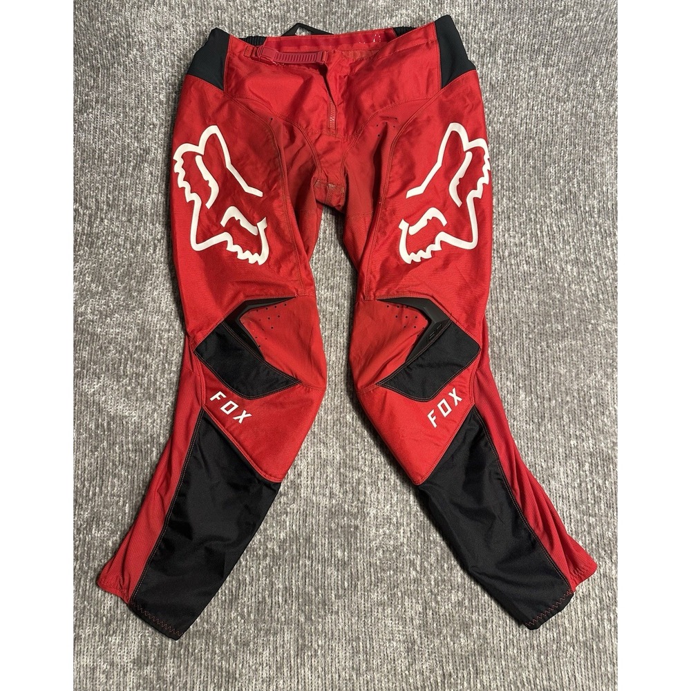 Fox Racing 180 Motocross Pants Adult Size 36 Red Black MX Dirt Bike Riding Gear